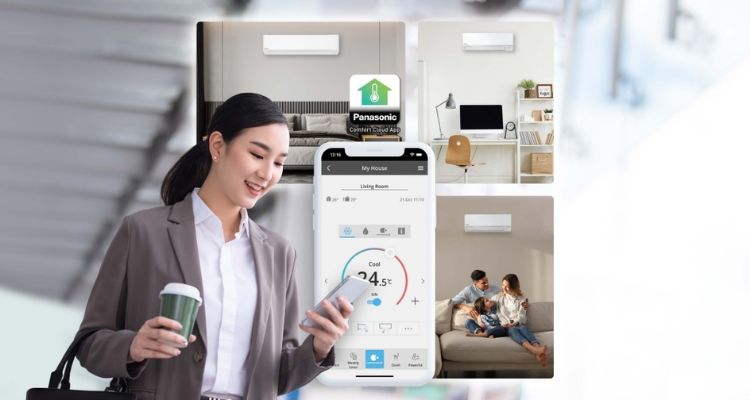 Kiểm soát thiết bị một cách thông minh qua ứng dụng Panasonic Comfort Cloud trên máy điện thoại di động