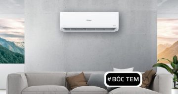 Bóc tem điều hòa Casper 9000Btu 1 chiều inverter GSC-09IP25
