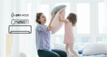 Công nghệ cân bằng ẩm Humidity sensor kết hợp Dry trên điều hoà Panasonic